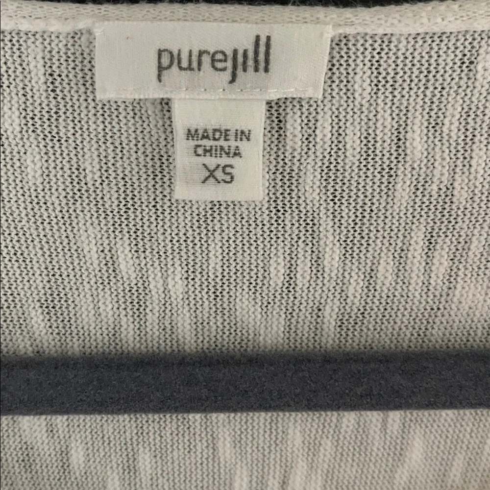 Pure Jill Linen Blend White Oversized Lightweight Summer SweaterTop XS - Picture 2 of 6